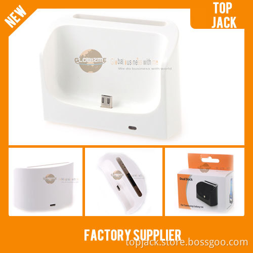 Higt Quality USB Dual Desktop Cradle Dock Charger Charging Station Adapter Battery Charger for Samsung Galaxy S4 / I9500